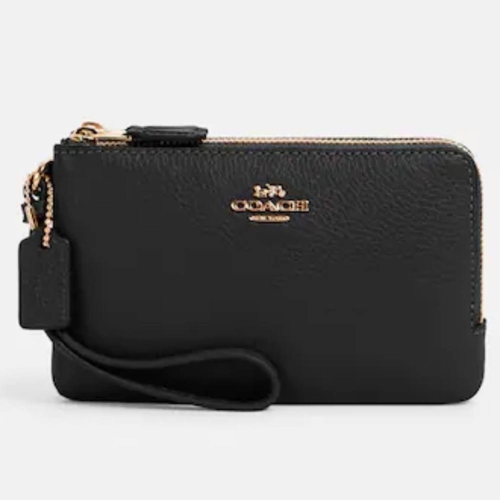 New Coach Double Zip Wristlet NWT